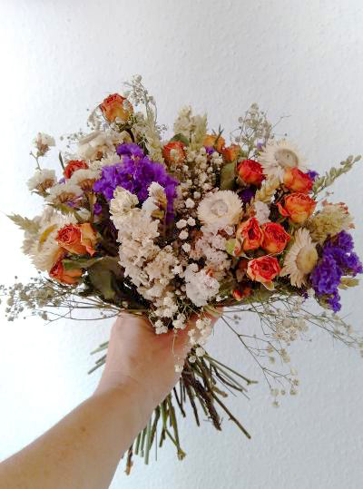 Bouquet de fleurs séchées Quartz