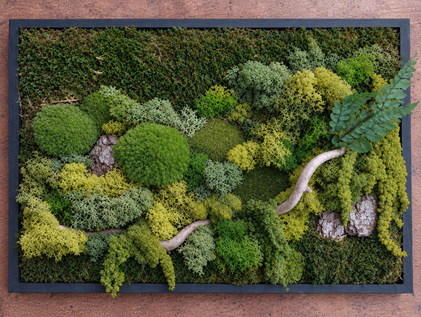 Tableau végétal mousse stabilisée